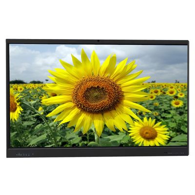 Tableros interactivos para las escuelas Conferencia 65 pulgadas Smart Tablero interactivo Tablero blanco Android Sistema Windows Display de panel plano interactivo