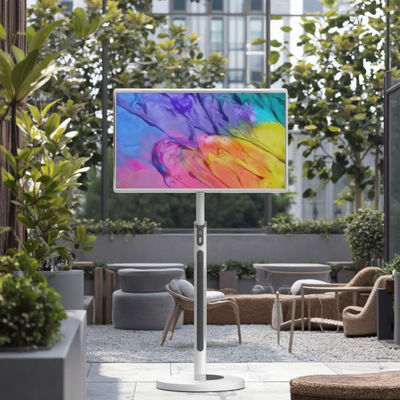IBoard 32 pulgadas Televisión inteligente portátil recargable con cámara Batería pantalla táctil Monitor de pantalla digital interactiva para el hogar