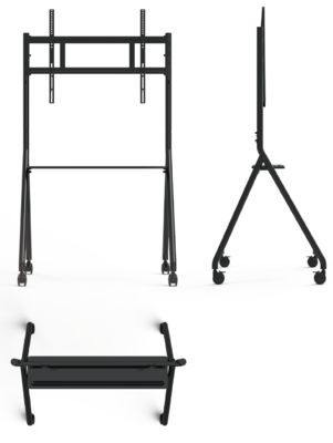 Nuevo soporte interactivo para pizarra blanca, móvil, para TV de 42 a 75 pulgadas, elevación de monitor, soporte móvil, capacidad máxima 60 kg, ruedas potentes, fácil de mover para soporte móvil de pizarra blanca interactiva