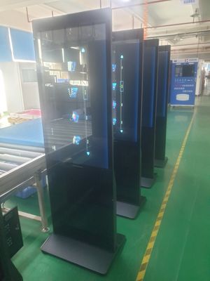 Venta al por mayor con escaneo de pedidos 23.8 pulgadas 27 pulgadas 32 pulgadas Display de señalización digital de pie de piso de publicidad Quiosco de pie de piso Toque capacitivo con sistema Android o Windows