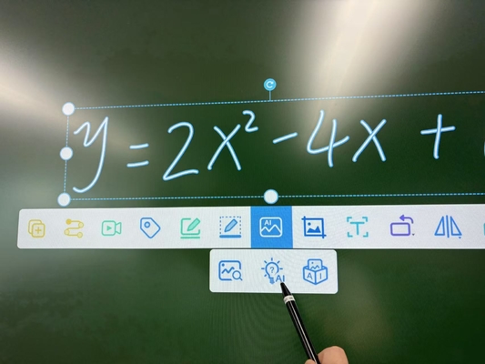 Fábrica de venta al por mayor Infrarrojo Interactivo Tablero Blanco Con HDMI Conexión USB Diseño personalizado Interactivo Flat Panel Display Smart Touch Board Tablero blanco con AI fucntion Para la reunión de la conferencia de educación