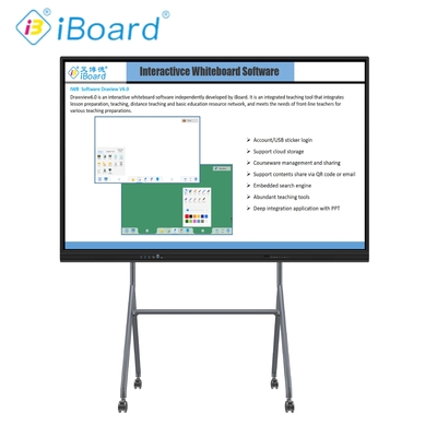 Pantalla plana interactiva de 86 pulgadas 4K pantalla inteligente con función de IA actualizada para educación inteligente