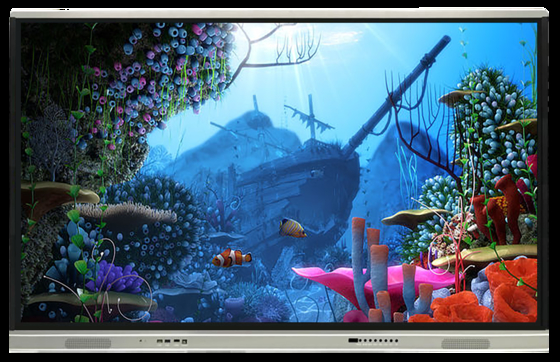 Pantalla táctil interactiva de fábrica de venta al por mayor Pantalla de panel plano interactiva con toque infrarrojo y actualización remota a través de la red de Internet Pantalla táctil interactiva de pizarra