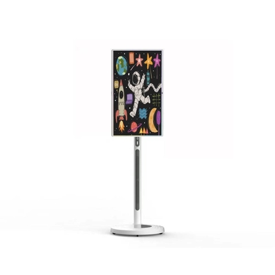 Quiosco con pantalla táctil de 32 pulgadas Android 8+128G Cámara de 13MP Altavoz incorporado con batería recargable Monitor rotativo para KTV, bar, sala de exposición, oficina