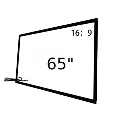 Superposición del marco de toque infrarrojo 32 43 49 55 65 75 pulgadas 40 puntos de toque infrarrojos con conexión USB para el monitor de televisión totem de quiosco digital