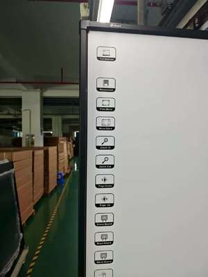 19 años de fábrica al por mayor, amplio ángulo de visión, almacenamiento de humedad, pizarra interactiva IWB, efecto de visualización sobresaliente, pizarra electrónica interactiva, tecnología infrarroja IR de diez puntos táctiles