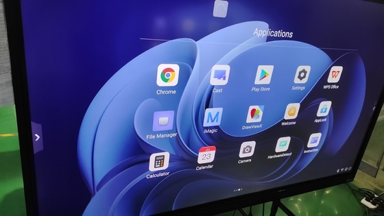 19 años de fábrica al por mayor infrarrojos táctiles 20 puntos táctiles Monitor de pantalla táctil interactiva Bajo consumo de energía 178° Ángulo de visión Android 14 incorporado Pizarra interactiva Equipamiento educativo escolar