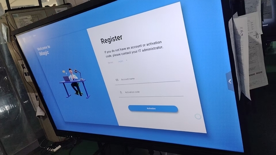 19 años de fábrica al por mayor infrarrojos táctiles 20 puntos táctiles Monitor de pantalla táctil interactiva Bajo consumo de energía 178° Ángulo de visión Android 14 incorporado Pizarra interactiva Equipamiento educativo escolar