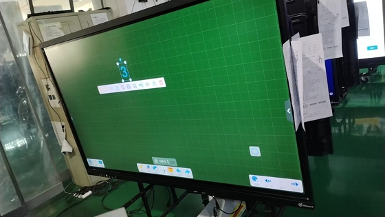 19 años de fábrica al por mayor infrarrojos táctiles 20 puntos táctiles Monitor de pantalla táctil interactiva Bajo consumo de energía 178° Ángulo de visión Android 14 incorporado Pizarra interactiva Equipamiento educativo escolar
