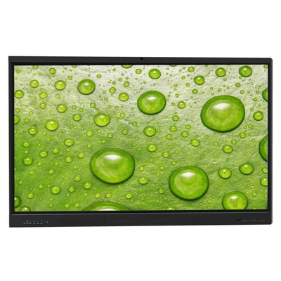 Panel plano interactivo de 86 pulgadas para enseñanza en línea, aprendizaje electrónico, oficina, Android, PC, ordenador, USB, HDMI, VGA, software de pizarra, altavoz incorporado