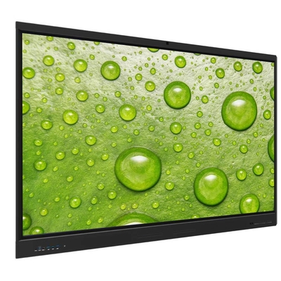 Panel plano interactivo de 86 pulgadas para enseñanza en línea, aprendizaje electrónico, oficina, Android, PC, ordenador, USB, HDMI, VGA, software de pizarra, altavoz incorporado