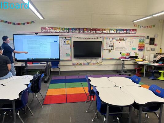 Televisión de pantalla táctil interactiva de 98 pulgadas con 4K Ultra HD y 20 puntos táctiles para escuelas y empresas