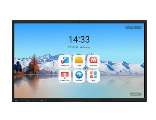 Factory Direct IBoard Serie TE-QS Android 14 8+128G Display de panel plano interactivo todo en un sistema Windows Proyección de pantalla inalámbrica opcional Tabla blanca interactiva para reuniones de conferencias de oficina