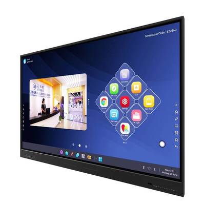 Iboard YL5W-75 Folleto para Android 13.0 8G 128G 500cd/m2 Con altavoz Wifi Cámara y micrófono Para reuniones de oficina de proyectos escolares Uso