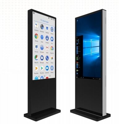 Quiosco de la pantalla táctil PC del triunfo del IR PCAP de la persona de pie de Android de 55 pulgadas para el anuncio publicitario de la oficina del supermercado