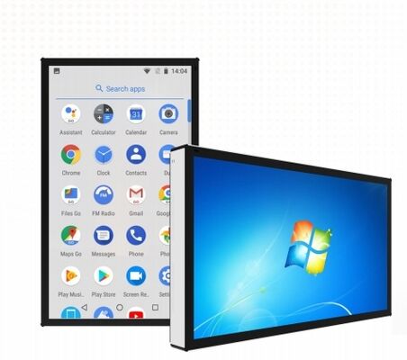 Quiosco de la pantalla táctil PC del triunfo del IR PCAP de la persona de pie de Android de 55 pulgadas para el anuncio publicitario de la oficina del supermercado