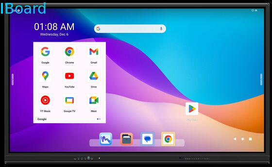 86 pulgadas Google EDLA Certificado Interactivo Tablero Blanco con 8 núcleos de CPU para el aula y la conferencia
