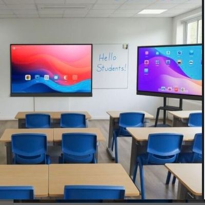 Panel plano interactivo con pantalla táctil IBoard con ordenador OPS Windows opcional, profundidad de color de 1,07 G (8 bits + FRC) y brillo de 350 Cd/m² para salas de reuniones modernas