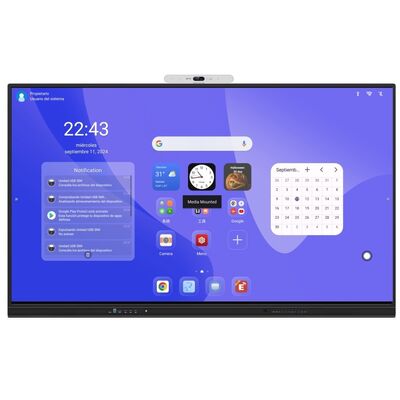 Pantalla táctil LCD interactiva de pizarra para salas de reuniones