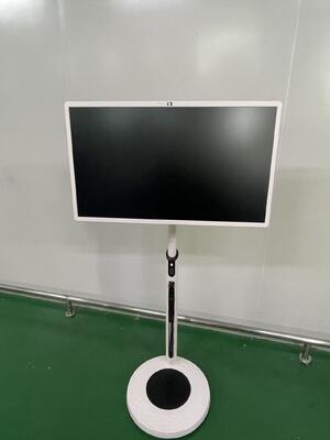 Televisión portátil inteligente de 32 pulgadas con pantalla táctil móvil Televisión Android inalámbrica con ruedas