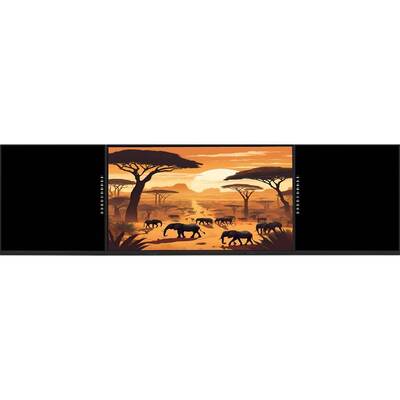 Tabla negra inteligente de 75 pulgadas con sistema de operación doble y toque infrarrojo para aplicaciones interactivas de pizarra