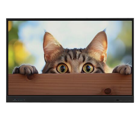Tabla inteligente interactiva de panel plano multi-toque con resolución 4K y sistema dual Android / Windows para educación y negocios