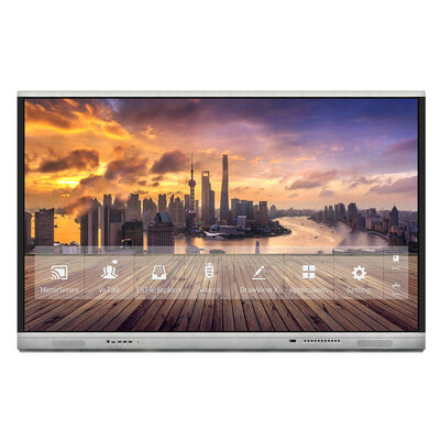 Conferencia de oficina Display interactivo de panel plano con capacidades de escritura y entretenimiento que admite versatilidad en entornos profesionales