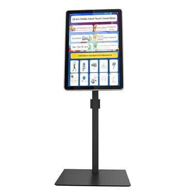 Kiosco táctil Android 13 de 32 pulgadas con soporte móvil y señalización digital interactiva