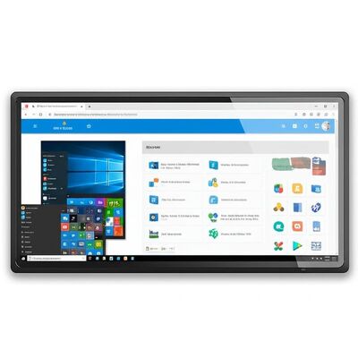 Pizarra interactiva todo en uno de 65 pulgadas con almacenamiento de 8+128G y táctil infrarrojo para enseñanza y reuniones
