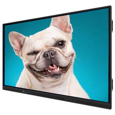 Panel plano interactivo con soporte de teclas de acceso rápido de dos lados, sensor de luz y temperatura de funcionamiento de 0℃~50℃ para reuniones de negocios