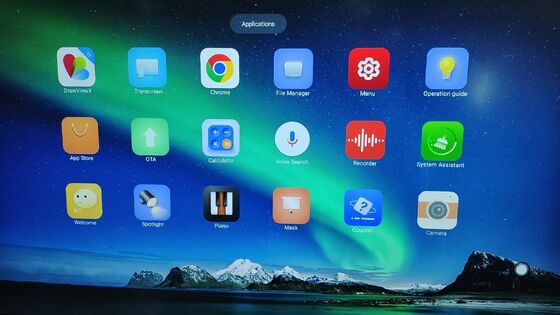 Sistema Android integrado para actualizar el monitor táctil de pizarra interactivo