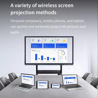 Pizarras Inteligentes Interactivas Táctiles de 65 75 85 100 Pulgadas 4K para Aulas, Pizarras Digitales, Pantallas Inteligentes Interactivas para Escuelas