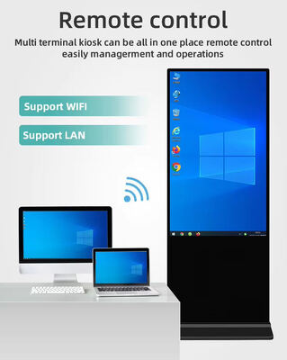 Quiosco de señalización digital con Android WIFI y pantalla LCD inteligente de publicidad FHD
