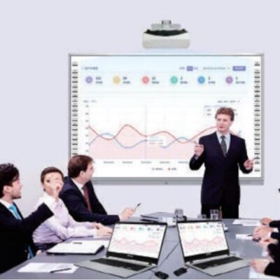 Tabla blanca interactiva de 75 pulgadas con tecnología infrarroja y pantalla táctil de 20 puntos