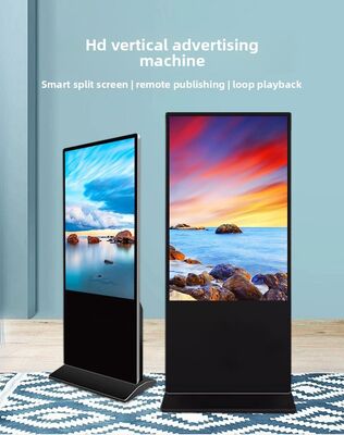 Pantalla Digital Interactiva de Señalización de Piso de Pantalla Táctil Capacitiva Interior de 43 55 65 75 Pulgadas, Pantalla Publicitaria Comercial 4K