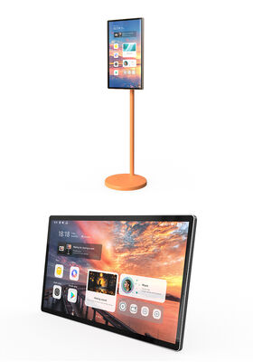 Mesa táctil negra con pantalla táctil capacitiva que ofrece soluciones versátiles para la colaboración y la interacción digital