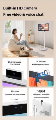 Kiosco de pantalla táctil portátil Android de 32 pulgadas con pantalla capacitiva multi-toque para señalización digital interactiva