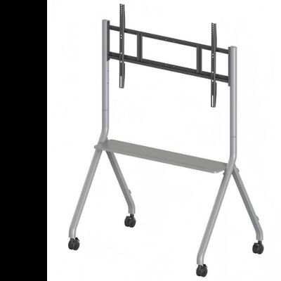 Carro móvil de TV con soporte móvil para pantallas interactivas Smart TV apto para tallas de 65 a 86 pulgadas