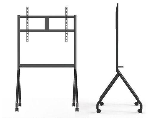 Carro móvil de TV con soporte móvil para pantallas interactivas Smart TV apto para tallas de 65 a 86 pulgadas