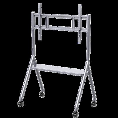 Carro móvil de TV con soporte móvil para pantallas interactivas Smart TV apto para tallas de 65 a 86 pulgadas