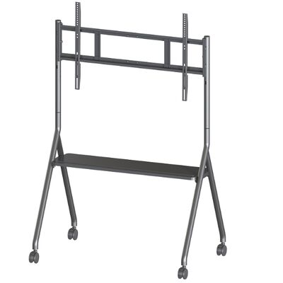 Carro móvil de TV con soporte móvil para pantallas interactivas Smart TV apto para tallas de 65 a 86 pulgadas