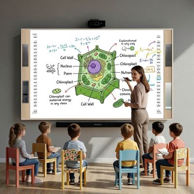 Iboard Interactive Whiteboard admite hasta 20 puntos de contacto Dos teclas de acceso rápido de dos lados que permiten la comunicación