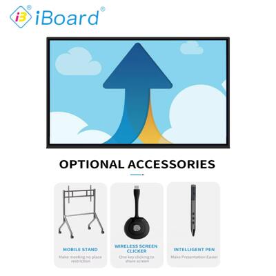 98 pulgadas Interactivo Panel plano Sistema no Android Infrarrojo de toque Multi-punto de toque Uso junto con OPS o ordenador externo
