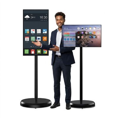 Kiosco de pantalla táctil portátil Android de 32 pulgadas con pantalla capacitiva multi-toque para señalización digital interactiva