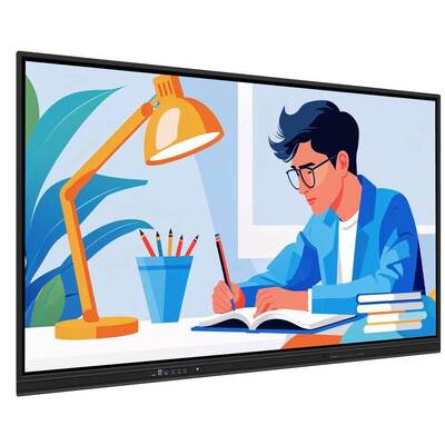 75 pulgadas Android PC Smart Panel Wifi HDMI USB 50 puntos de contacto para las reuniones de la oficina