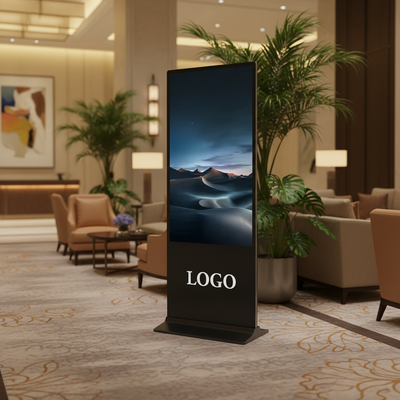 55/65/75 Pantalla táctil LCD para interiores Totem de publicidad quiosco vertical CMS Software pantalla LED señalización digital y pantallas