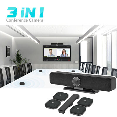 Cámara de conferencia 4K ePTZ con micrófono de extensión inalámbrico para conferencia