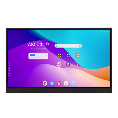 Google EDLA certificado Android 16 Interactivo Flat Panel Displays 65/75/86/98 pulgadas desde el iBoard