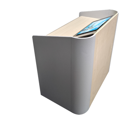 23.8 Pulgadas Podio Digital Mesa Táctil Escritorio Gabinete Para Enseñanza en Aula Reunión de Oficina