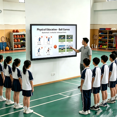 iBoard Pantalla Interactiva Plana de 75 Pulgadas Pizarras Inteligentes con Certificación Google EDLA